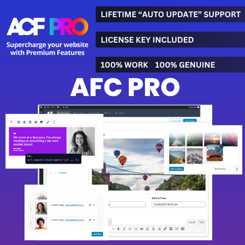 Advanced Custom Fields (ACF) Pro Plugins