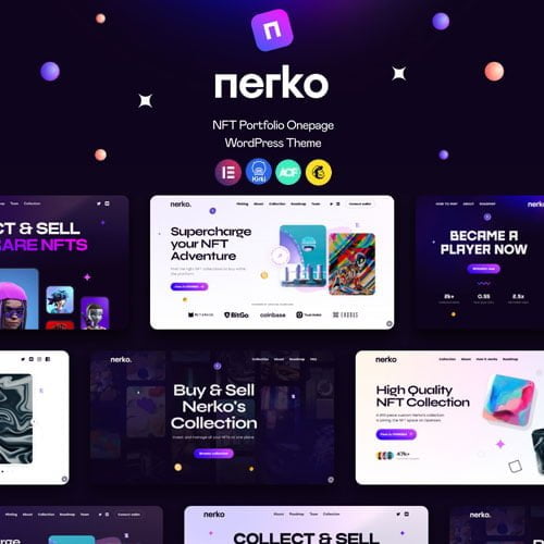 Nerko – NFT Portfolio WordPress Theme