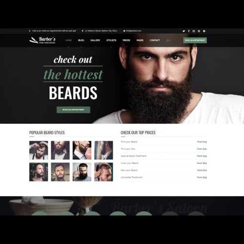 Barber – WordPress Theme for Barbers & Hair Salons