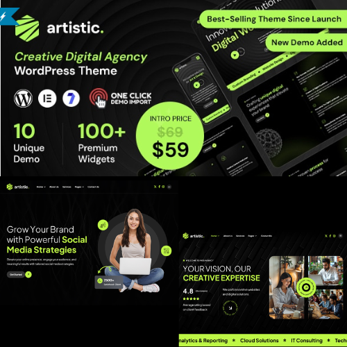 Artistic - Digital Marketing Agency WordPress Theme