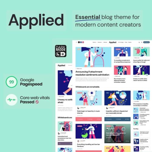 Applied – Essential Blog theme for Modern Content Creators