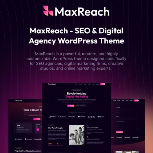 MaxReach – SEO & Digital Agency WordPress Theme