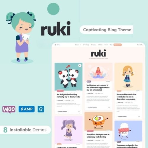 Ruki – A Captivating Personal Blog Theme
