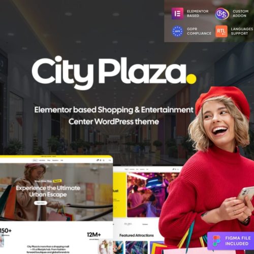 City Plaza – Entertainment Center & Shopping Mall WordPress Theme