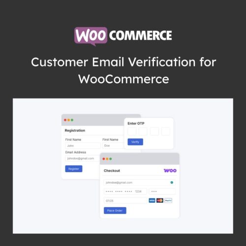 Customer Email Verification for WooCommerce