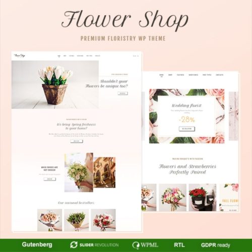 Flower Shop – Decoration Store and Floristic WordPress Theme