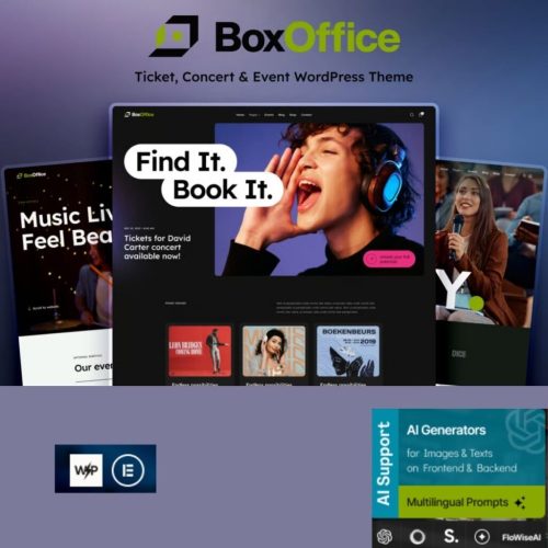 BoxOffice – Ticket, Concert & Event WordPress Theme