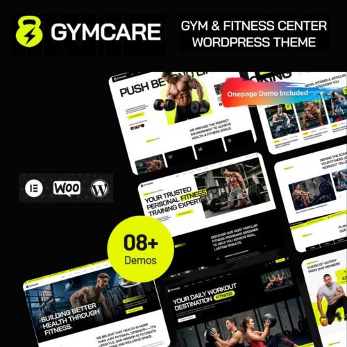 Gymcare – Fitness and Gym WordPress Theme
