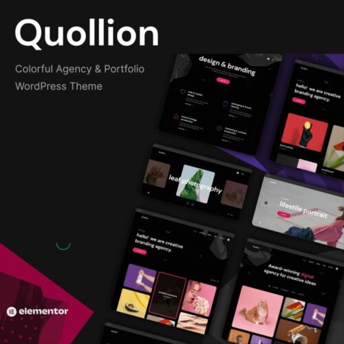 Quollion – Colorful Agency & Portfolio WordPress Theme