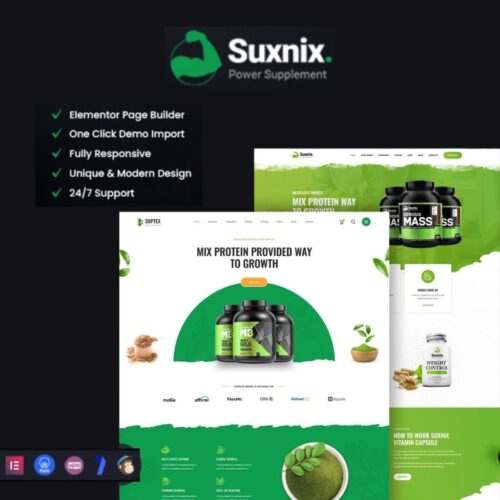 Suxnix – Health Supplement WordPress Theme